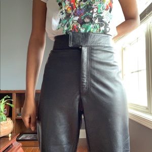 Rem Garson Leather Pants Size 8